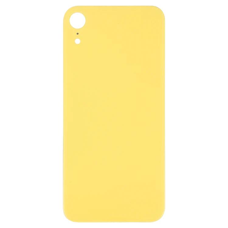 Big Camera Hole Glass Back Battery Cover with Adhesive for iPhone XR(Yellow) - Best Cell Phone Parts Distributor in Canada, Parts Source Big Camera Hole Glass Back Battery Cover with Adhesive for iPhone XR(Yellow) - Best Cell Phone Parts Distributor in Canada, Parts Source